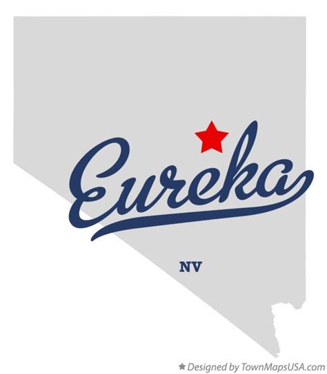 Map of Eureka, NV, Nevada