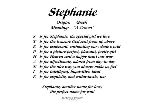 Meaning of Stephanie - LindseyBoo