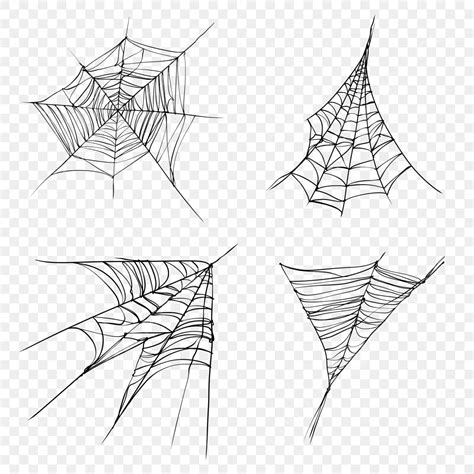 Halloween Spider Web Vector Design Images, Spider Webs Vector Set, Spider Webs Set, Vector ...