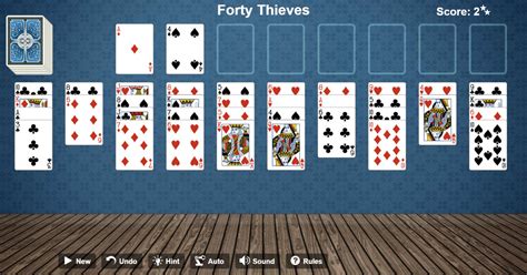 Forty Thieves Solitaire - Play Online - www.thelogicgame.com