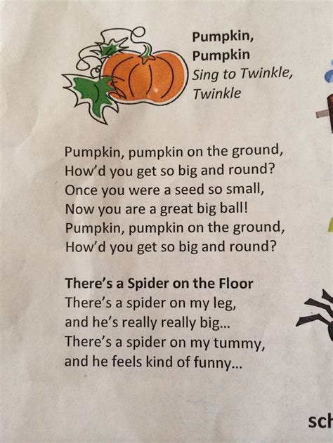 Pumpkin song | Kindergarten songs, Pumpkin song, Classroom songs