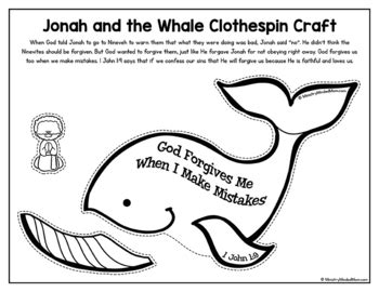 Jonah and the Whale Craft | Make & Play Bible Craft Jonah and The Big Fish Craft