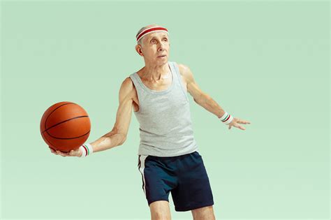 Old basketball player on Behance