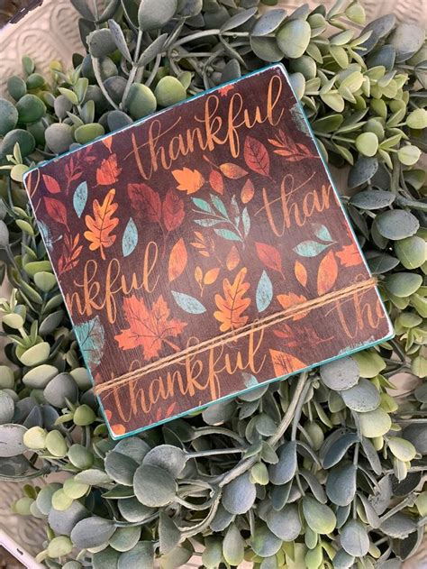 Thankful Thanksgiving Sign Thanksgiving Sign Fall Wood Sign - Etsy in ...