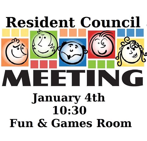 Printable Resident Council Meeting Template - Printable Word Searches