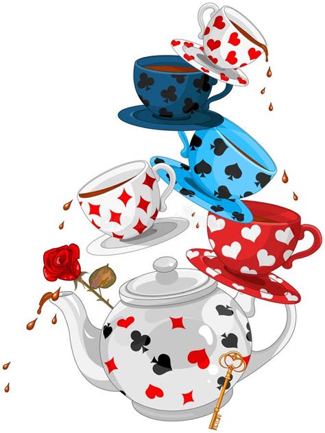 Alice In Wonderland Tea Cup Clipart