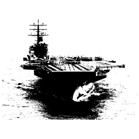 Aircraft Carrier Silhouette Clip Art