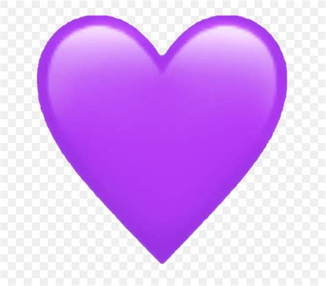 Purple Heart Emoji Iphone Png Emoji Heart Sticker Purple Love Emoji ...