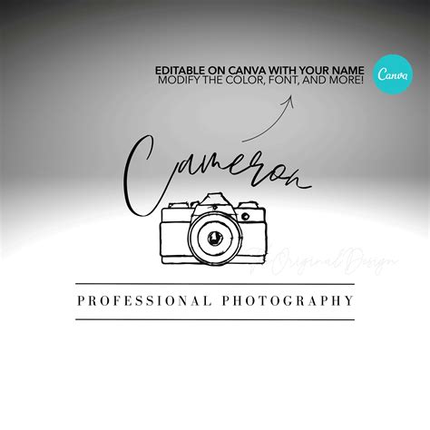 Canva Logo Template Minimalist Logo Black and White Logo - Etsy