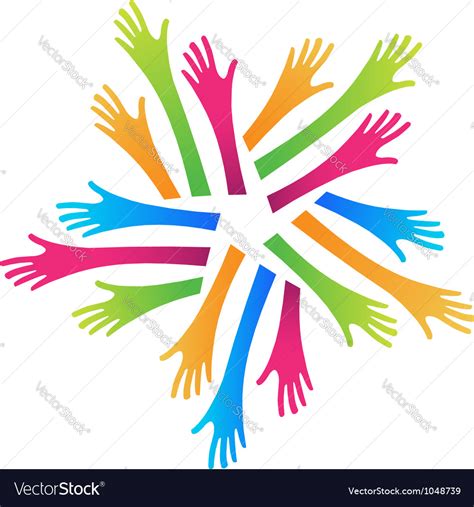 Helping Hands Royalty Free Vector Image - VectorStock