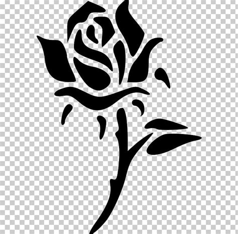 Rose Silhouette PNG, Clipart, Artwork, Black And White, Black Rose ...