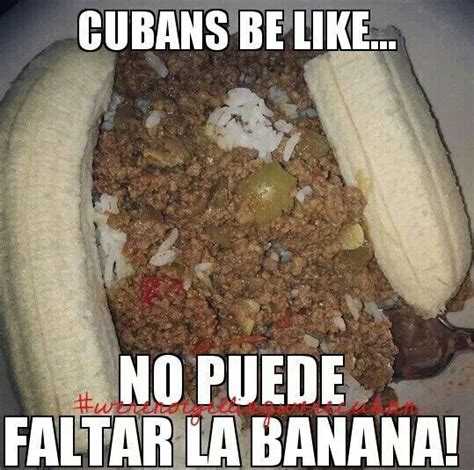 My dad is cuban so i have that habit of eating banana with my meals cuz ...