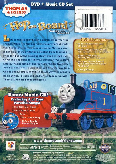 Thomas And Friends - Hop on Board - Songs and Stories on DVD Movie