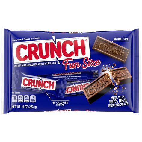 Crunch Fun Size Chocolate Candy Bar - 10oz Bag | Crunch chocolate bar ...