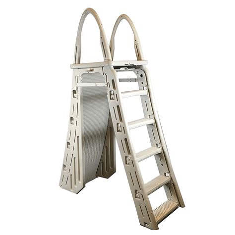 Confer 48-56 Inch Above-Ground Pool Ladder and 9 x 24 Inch Protective Ladder Mat 744271332308 | eBay