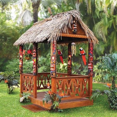 The Tropical Tiki Hut - Modern Design | Tiki hut, Tiki decor, Tiki bar decor