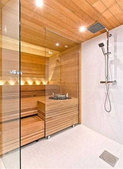 Beautiful Sauna Design Ideas For Your Bathroom 37 - HMDCRTN