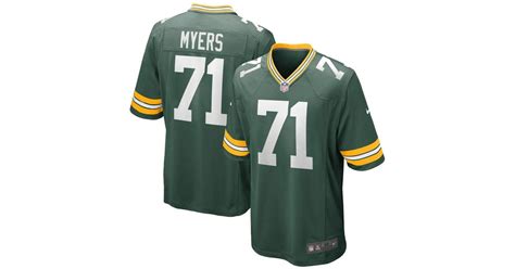 Nike Josh Myers Green Green Bay Packers Game Jersey for Men | Lyst