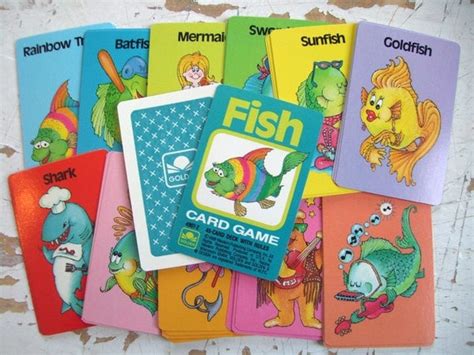 Vintage Go Fish Playing Cards Complete Deck MINT By GOLDEN