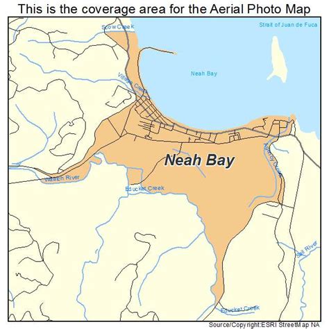 Aerial Photography Map of Neah Bay, WA Washington