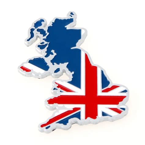 National 3D UK England Map Flag Emblem Badge 3M Decal Sticker ...