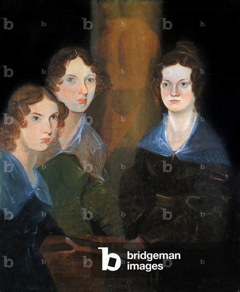 Image of Portrait of the three Bronte sisters: Charlotte Bronte (1816 ...