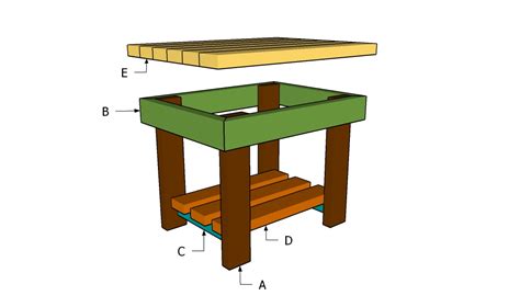 Patio End Table Plans | MyOutdoorPlans