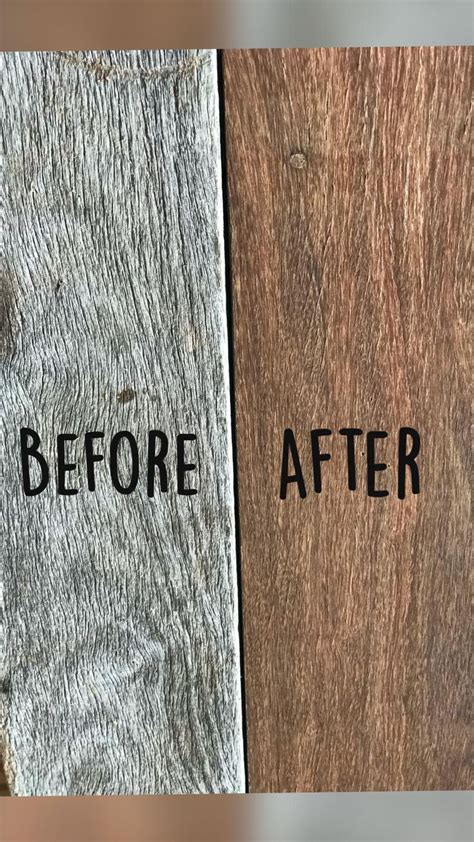 Before and After Reclaimed Wood Project.