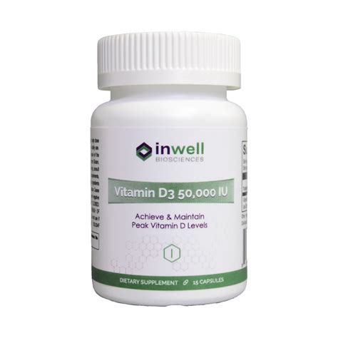 Vitamin D3 50,000 IU - Inwell Biosciences