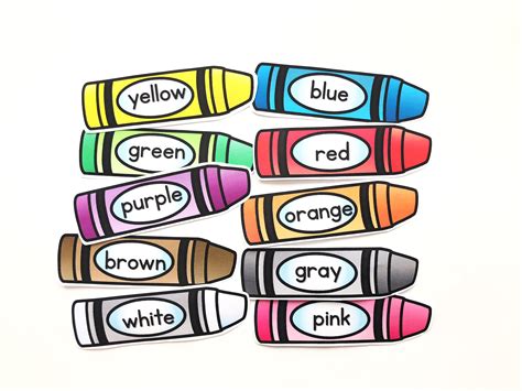 Crayon Color Posters Happy and Bright Classroom Decor | Poster colour ...