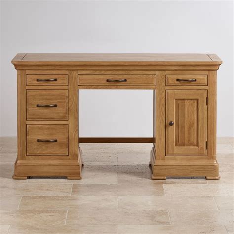 Canterbury Computer Desk | Solid Oak | Oak Furniture Land