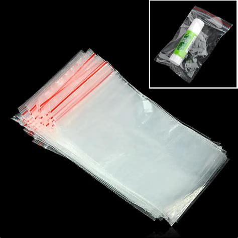 Transparent Zip lock Plastic Bag Jewelry Ziplock Zip Zipped Lock Reclosable Plastic Poly Clear ...