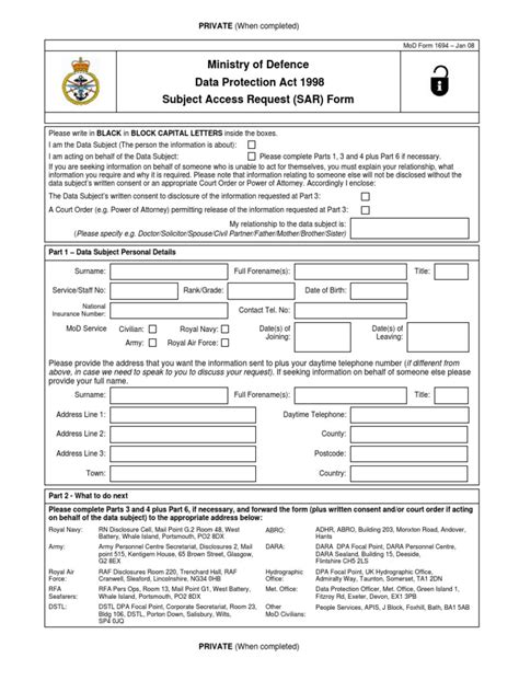 Ministry of Defence (SAR) Form | Government Information | Government