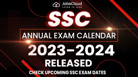 SSC Exam Calendar 2023-24 PDF Released: Check & Download Now - JobsCloud