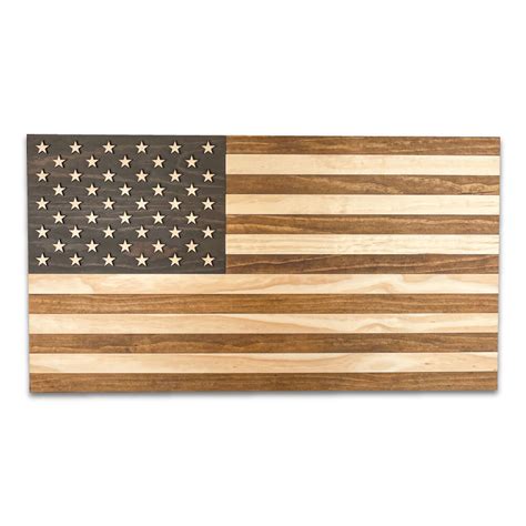 American Flag - Shades of Brown | Uptown Woodworks