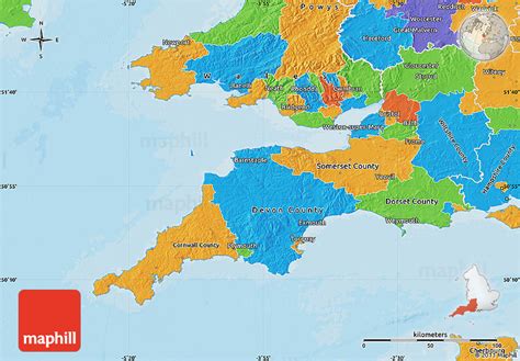 Political Map of South West