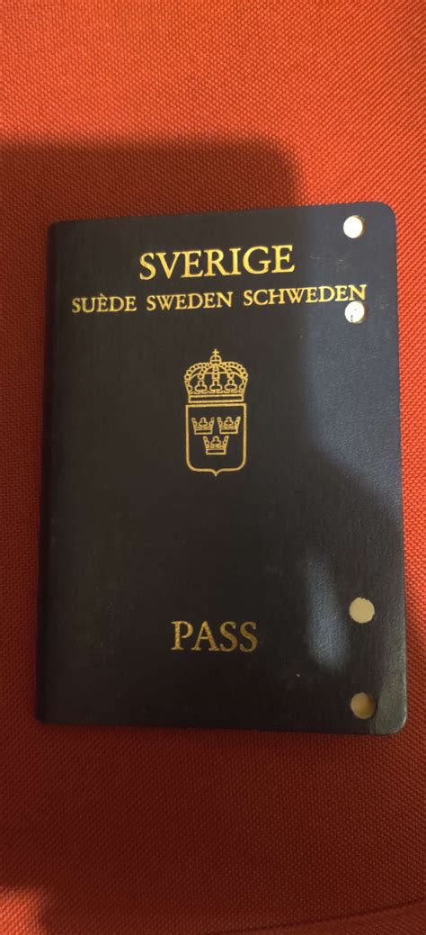 My grandmother's old Swedish passport as well (issue date '97) : r ...