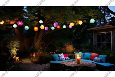 fairy backyard with lights