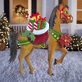 Outdoor Horse Themed Christmas Holiday Decorations | Horse christmas ...