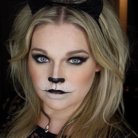 Easy Wearable Black Cat Halloween Makeup … | Cat halloween makeup, Cat makeup, Black cat makeup