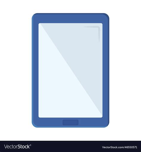 Modern flat cellphone icon on blue background Vector Image