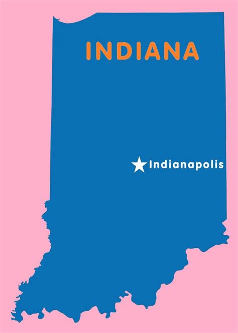 Indiana Capital Map | Large Printable High Resolution and Standard Map | WhatsAnswer | Indiana ...