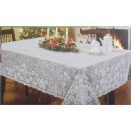 Tablecloth Holly Glow 60x60 White Heritage Lace - Elegance of Lace Boutique