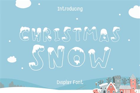 Christmas Snow Font by Pila Studio · Creative Fabrica | Christmas snow, Winter theme, Christmas