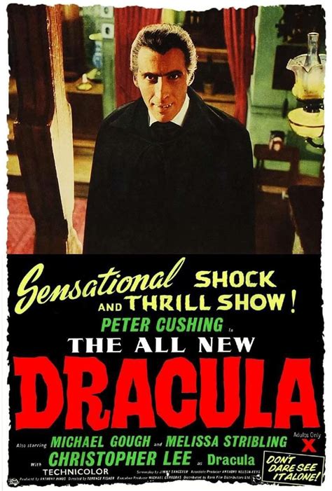 The Horror of Dracula (1958) | Vampire movies, Horror movie posters, Hammer horror films