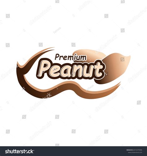 Premium Peanut Vector Logo Emblem Healthy Stock Vector (Royalty Free ...