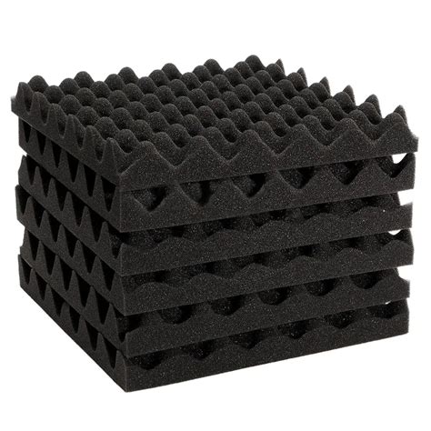 6pcs 30X30X4CM Soundproofing Acoustic Foam Tiles Noise Sound Absorbing-in Microphone Accessories ...