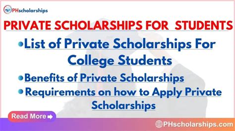 Private Scholarships for College Students Philippines 2023