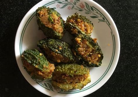 Andhra Style Stuffed Karela (Bitter Gourd) Recipe Recipe by Madhuri's Kitchen - Cookpad India