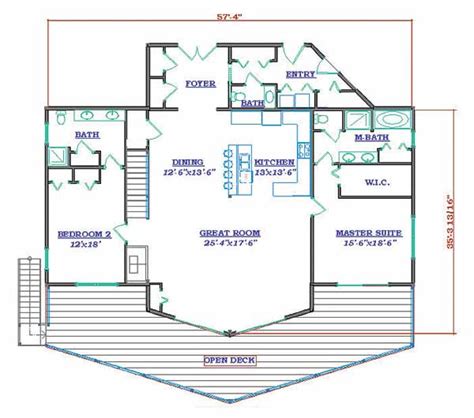 Grand Lake House Plan by Hilltop Log & Timber Homes